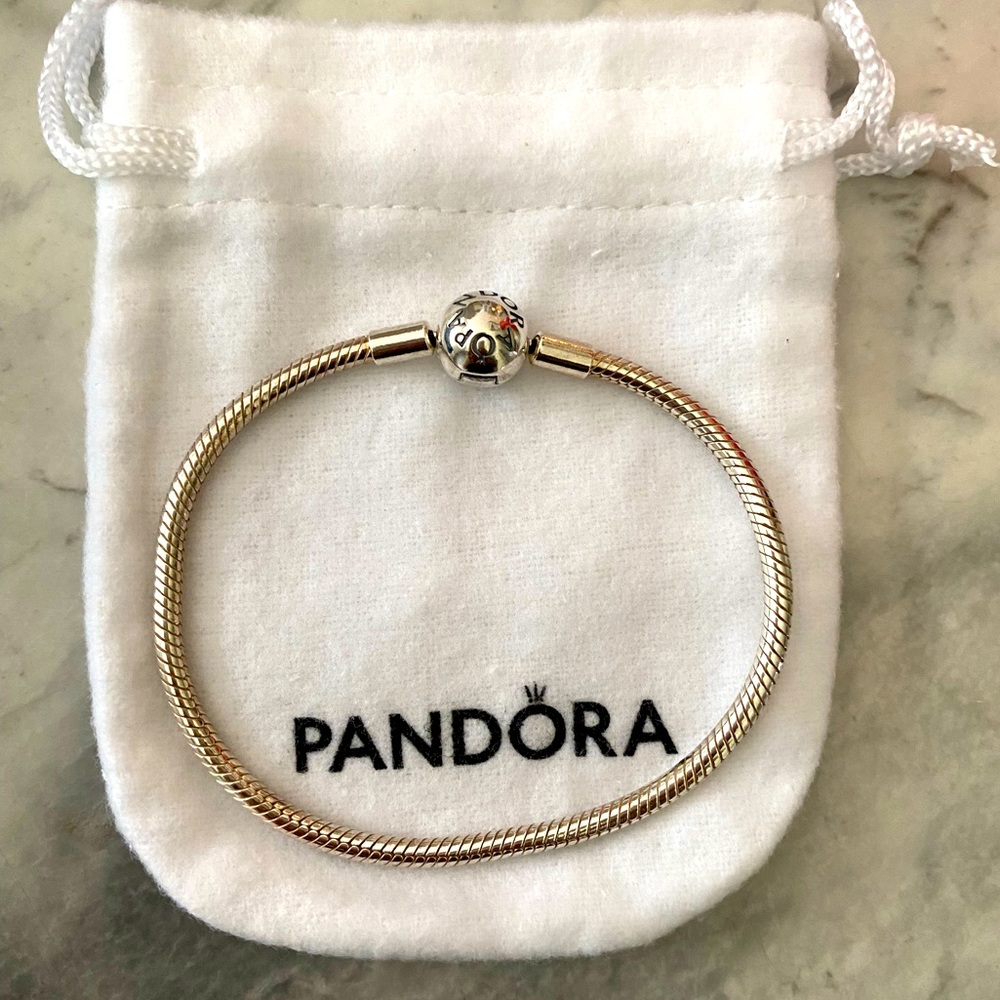 Authentic Pandora Moments Snake Chain Bracelet - BEST SELLER Size-7.5